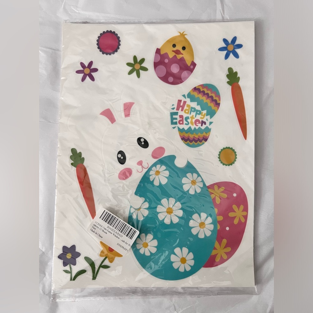 EASTER WINDOW DECALS STICKERS  12pc